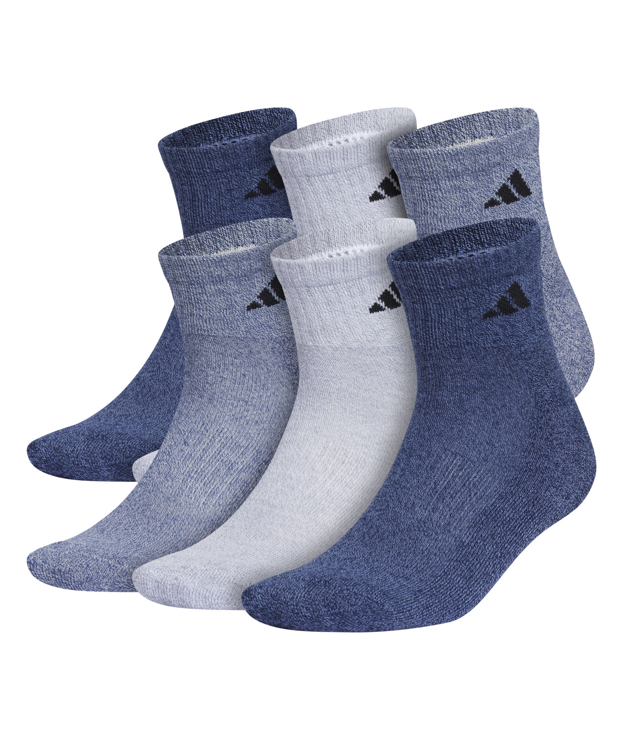 Adidas Cushioned Quarter Sock 6pk Crew Multi