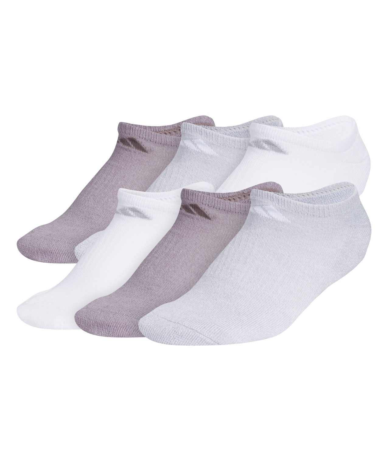 Adidas Cushioned Sock 6pk No-Show Womens Mutli